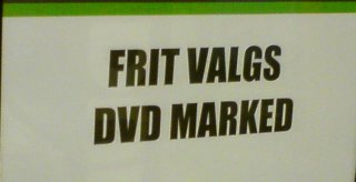 Frit valgs dvd marked