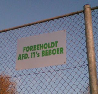 Forbeholdt afd. 11's beboer