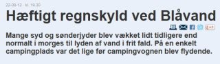 Hæftigt regnskyld