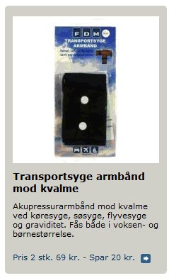 Transportsygt armbånd